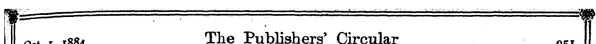 Oct ^ . i- 1884 »c«^ Tli ilie e Publishe...