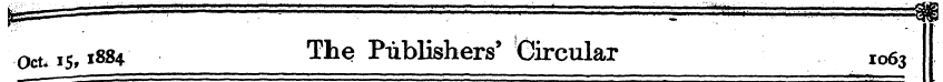ocuis* l8 *4 The Publishers* Circular lo...