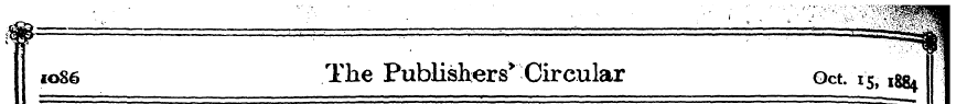 1 10S6 The Publishers" Circular Oct. 15,...