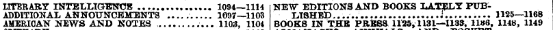 ADDITIONAL LITERARY INTELLIGENCE ANNOUNC...