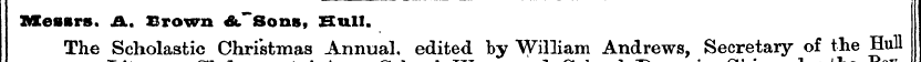 Messrs. A. Brown &. ~ Sons, Hull. The Sc...