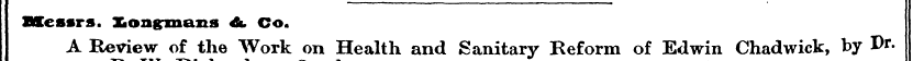Messrs. Longmans 4b Co. A Review of the ...