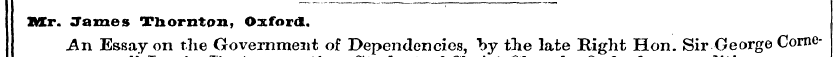 lUCr. James Thornton, Oxford. An Essay o...