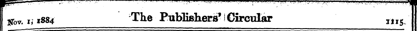 Sbv. u 1S84 The Publisher** iCircular ms...