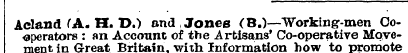 Acland (A. H. D.) and Jones (B.)—Working...