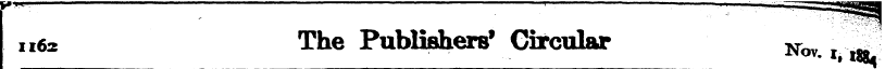 1162 The Publishers' Circular 2^ f