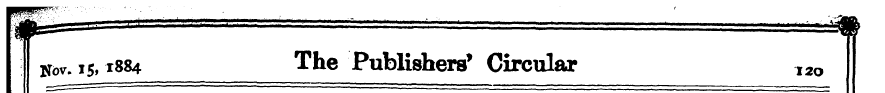 jfov. 15,1884 The Publishers* Circular I...
