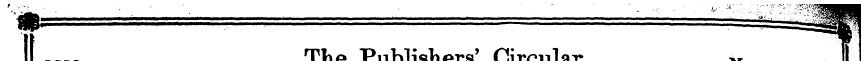 r^ia The Publishers' Circular Nov. 15 ^I...