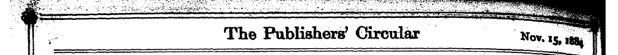 Wm^a^- ^ F . The Publishers' Circular No...