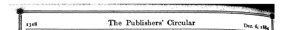 i 3 18 The Publishers' Circular D |