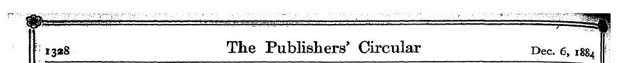 l > 1328 The Publishers * Circular Dec. ...