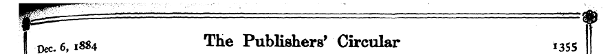 I Dec. 6,1884 Tke Publishers' Circular i...