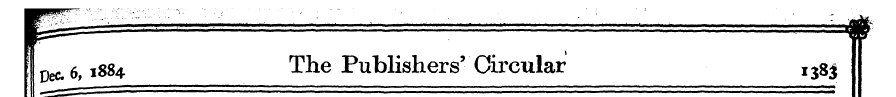 Dec 6,1884 The Publishers' Circular t &$