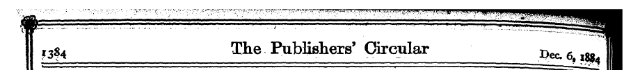 T1 3S4 The Publishers' Circular Be ,. tt...
