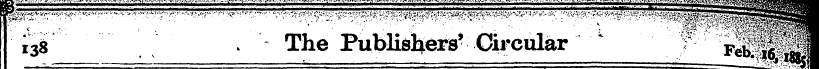 X gp Zty ?*^^ I38 . The Publishers' Circ...