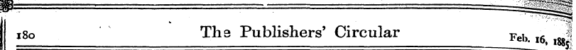 180 The Publishers' Circular Feb l6 _§ ~...