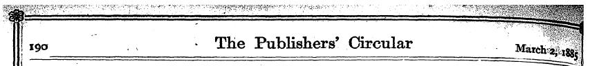 190 * The Publishers' Circular . H awaii