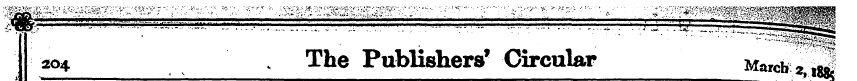 ; 204 ' , The . Publishers . ' Circular ...