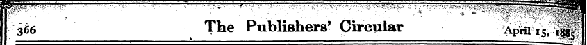 I 366 The Publishers' Circular ^ApHi i^^...