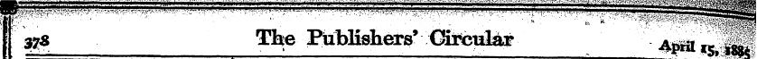 ¦ 37& The Publishers' Gafculajr ¦¦ ; . 4...