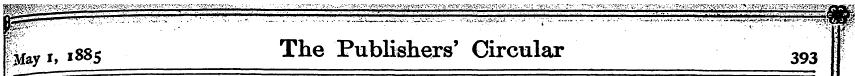 f fay Jf 18S5 The Publishers' Circular 3...