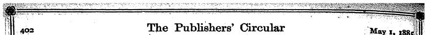 I; 402 The Publishers' Circular Mayi iss...