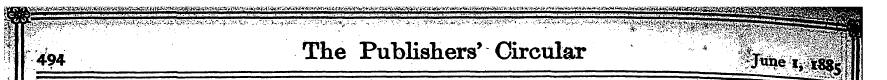 I ¦ ¦ ?'&* The Publishers' Circular s ^,...