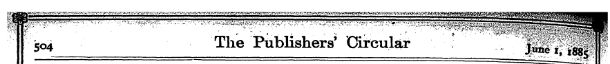504 • ¦ ¦ The " Publishers' Circular . I...