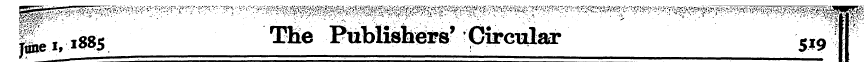Ei i88s TKe Pttblishers' Circular 519-