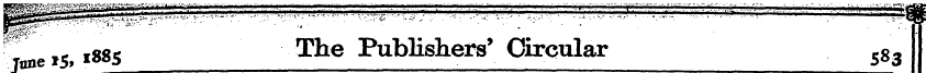 ^e , 5 ,1885 The Publishers' Circular s8...