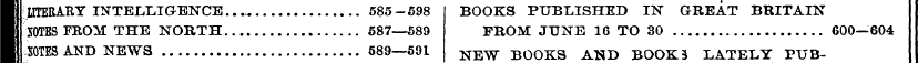 LITERARY INTELLIGENCE.. -. 585-598 BOOKS...