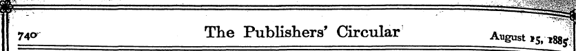 [ 74 ¦ a The Publishers' Circular Allgus...