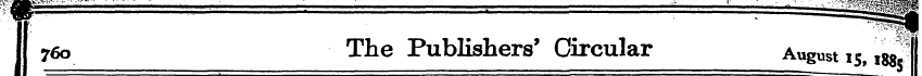 760 The Publishers' Circular August 15, ...