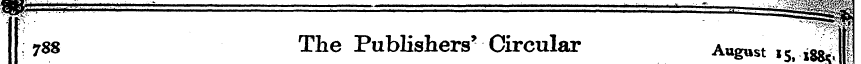 : 7ss The Publishers' Circular August i ...
