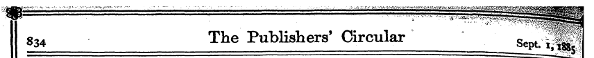 8^4 The Publishers' Circular ~ . ^ fe ?f