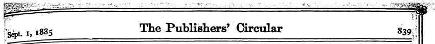 fet i, i835 The PubKshers 5 Circular 839...