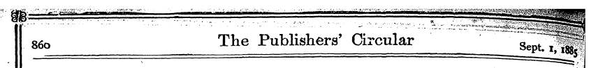86o The Publishers' Circular SeptTJS^