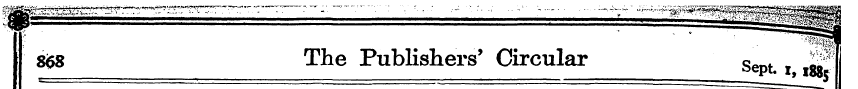 8<58 The Publishers' Circular s t t ' — ...
