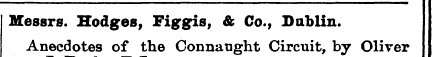 Messrs. Hodges, Figgis, & Co., Dublin. A...