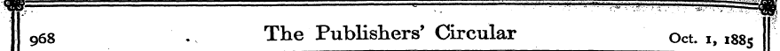 9 68 ? The Publishers' Circular Oct. i, ...