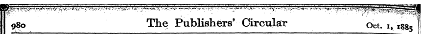 980 The Publishers' Circular Oct. 1, 18*...