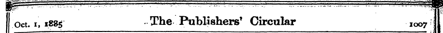 Oct. i, is&s The Publishers* Circular Jo...