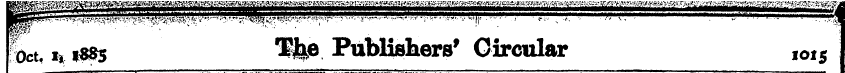 feet, h *m ffc- Publishers' Circular ,oi...