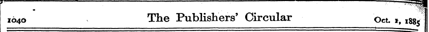 fI : : ~ ¦ "m 1640 The Publishers' Circu...