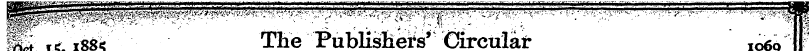 llll^ litisi«*5 ^ e Publishers' Circular...