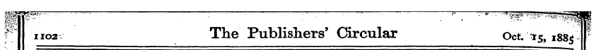 1^Ho2v ——— ** The Publishers' Circular i...