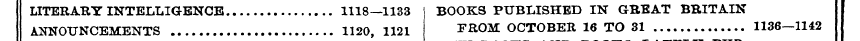 LITERARY INTELLIGENCE 1118—1133 BOOKS PU...