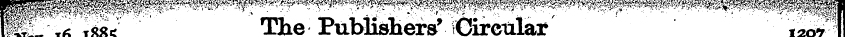 te^ * ¦ ' ¦ The Publishers' Girctilar «»...