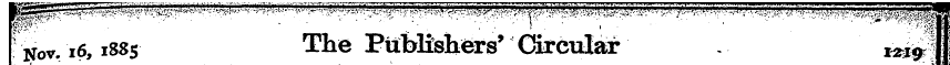 ^v. !6,18S5 The Publishers' Circular - «...