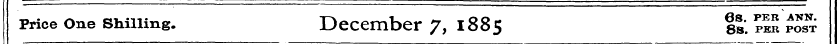 Price One shilling. December 71885 is. p...
